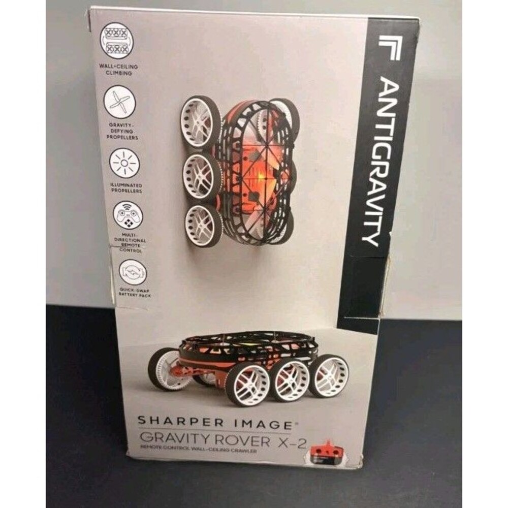 Sharper Image Gravity Rover X-2 Remote Control Wall-Ceiling Crawer RC Car